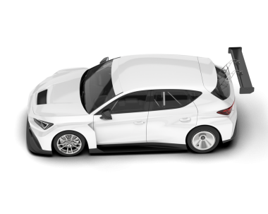 Gerçekçi bir araba. Araba manzaralı. vektör illüstrasyonu.