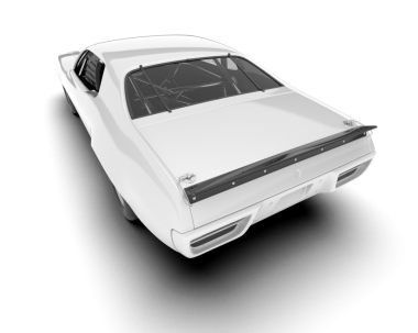 Beyaz bir arka planda beyaz araba