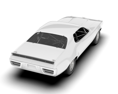 gerçekçi 3 boyutlu spor araba çizimi