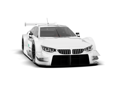 modern araba beyaz arka planda izole edildi. 3 boyutlu görüntüleme