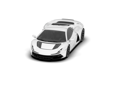 modern lüks araba beyaz arka planda izole edilmiş.