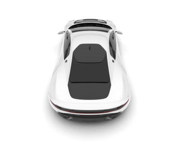 araba beyaz arkaplanda izole edildi