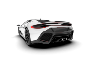 modern spor araba beyaz arka planda izole