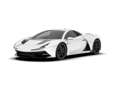 beyaz arka planda modern lüks araba.