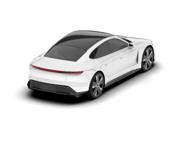 Beyaz araba manzaralı. beyaz arkaplanda izole