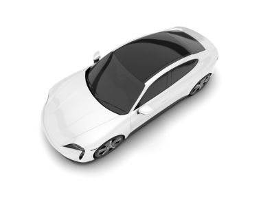 araba beyaz arkaplanda izole edildi.