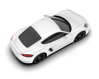 Modern araba beyazda izole edilmiş. 3d oluşturma