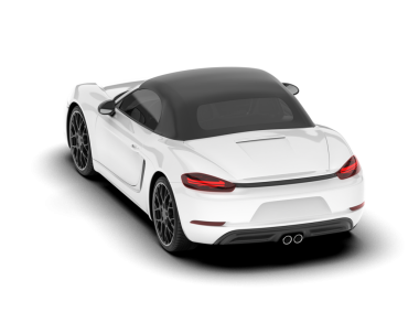 beyaz arkaplanda gerçekçi bir araba