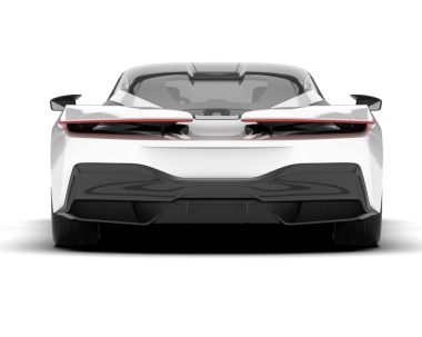 modern araba siyah arkaplanda izole edildi