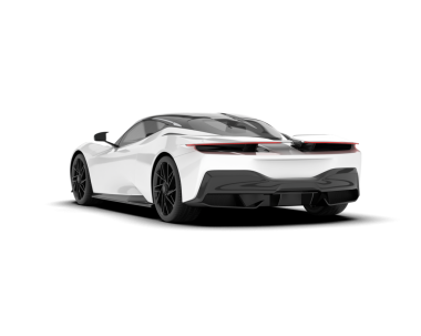 beyaz arka plan üzerinde izole modern siyah araba