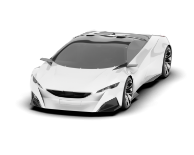 modern otomobil arka planda izole edildi