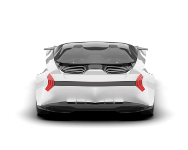 modern araba beyaz arka planda izole edilmiş