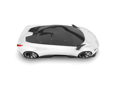 Gerçekçi bir araba. 3d oluşturma