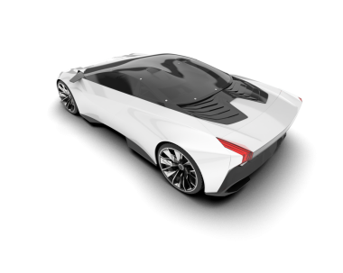 modern beyaz araba beyaz arka planda izole edilmiş