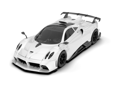 gerçekçi modern spor araba izole edildi