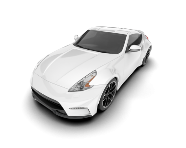 modern spor araç beyaz arkaplan üzerinde izole