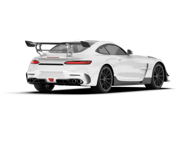 Stüdyo ortamında markalı, jenerik konsept bir arabanın 3 boyutlu çizimi