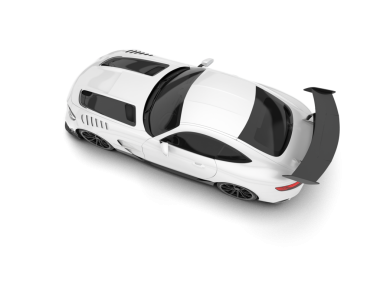 araba beyazda izole edildi