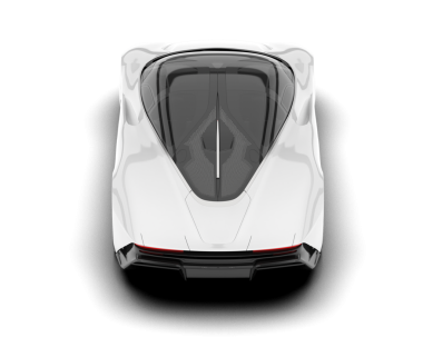 süper modern araba beyaz arkaplanda izole