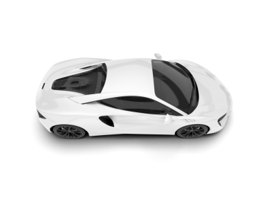 gerçekçi spor araba yan görünümü