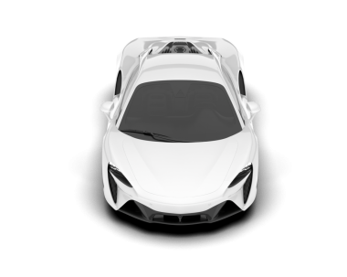 beyaz modern araba izole