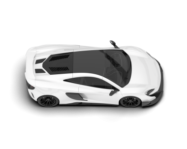 Modern araba beyazda izole edilmiş. 3d oluşturma