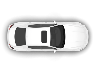 modern araba üst görünümü beyaz arkaplanda izole edilmiş 3 boyutlu görüntüleme