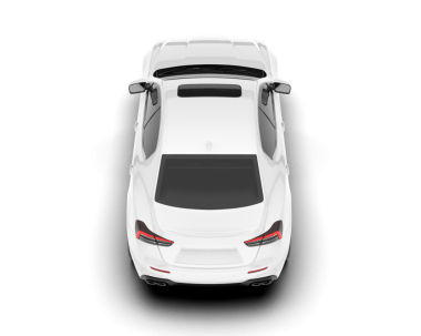 modern araba beyaz arka planda izole edilmiş.