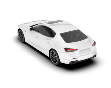 beyaz araba üzerinde beyaz izole