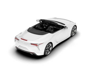 gerçekçi 3 boyutlu spor araba çizimi