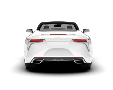 Gerçekçi beyaz araba izole edildi