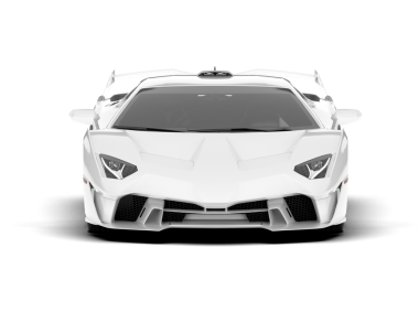 Arka planda izole edilmiş gerçekçi beyaz araba. 3d oluşturma