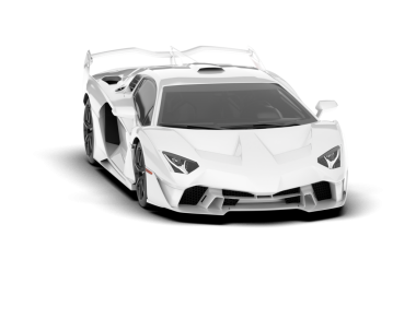 arka planda süper araba.