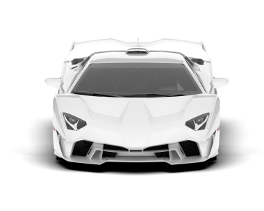 Modern spor araba, yan görünüm.