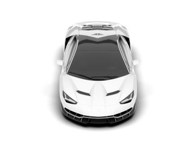 Modern araba beyaz arka planda izole edilmiş. 3d illüstrasyon