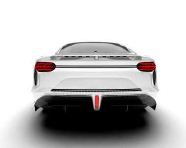 Beyaz süper araba. 3 Boyutlu Hazırlama