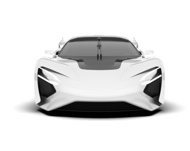 beyaz arka planda beyaz araba 3 d illüstrasyon