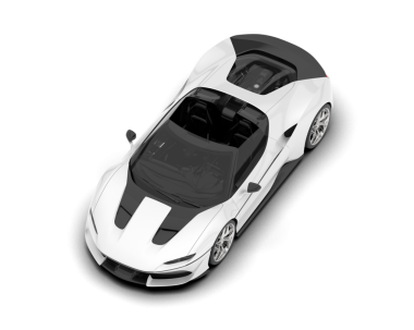 beyaz modern araba beyaz üzerine izole