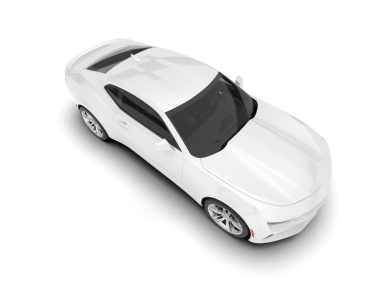 araba beyaz arkaplanda izole edildi