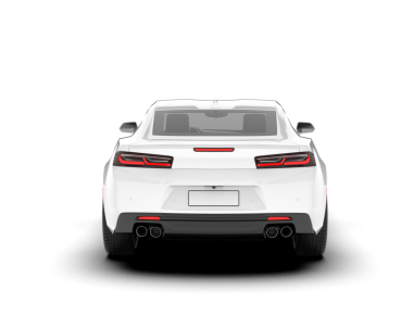 Beyaz modern araba izole edilmiş. 3d oluşturma