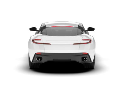 Gerçekçi 3 boyutlu süper araba. beyaz görünüm