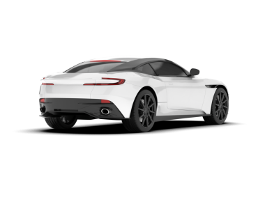 Beyaz arka planda izole edilmiş beyaz modern araba