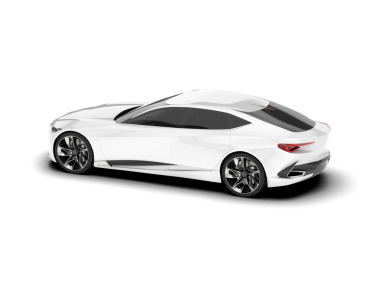 Araba arka planda izole edilmiş. 3D görüntüleme - illüstrasyon