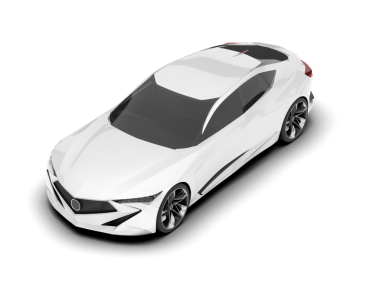 Gerçekçi bir araba. Vektör çizimi. beyaz arkaplanda izole.