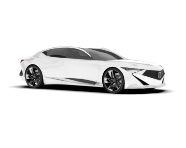 Modern araba arka planda izole edilmiş. 3d oluşturma