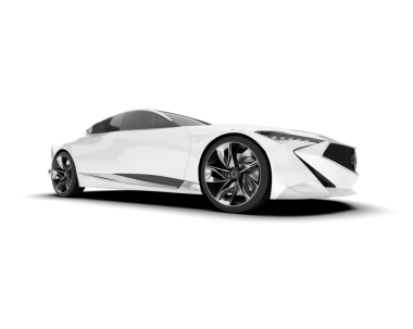 Modern spor araba. 3d illüstrasyon.