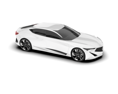 Gerçekçi bir araba. yan görünüm.