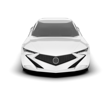 gerçekçi araba ön görünümü, arka görünüm