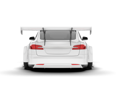 Gerçekçi bir araba görüşü. vektör illüstrasyonu