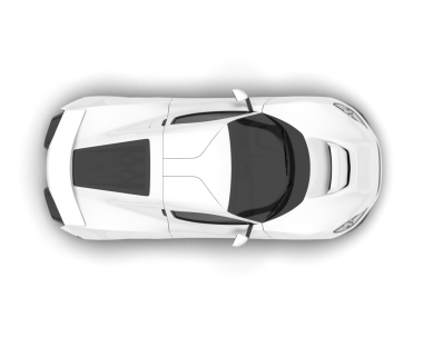 Siyah arkaplanı olan 3 boyutlu bir araba.